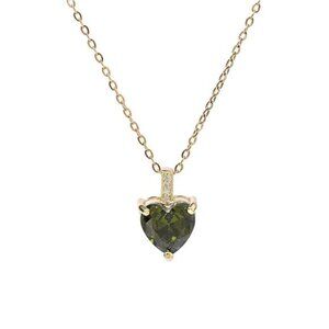 Peridot Birthstone Necklace | August | For Women | 14K Gold Plated Necklace